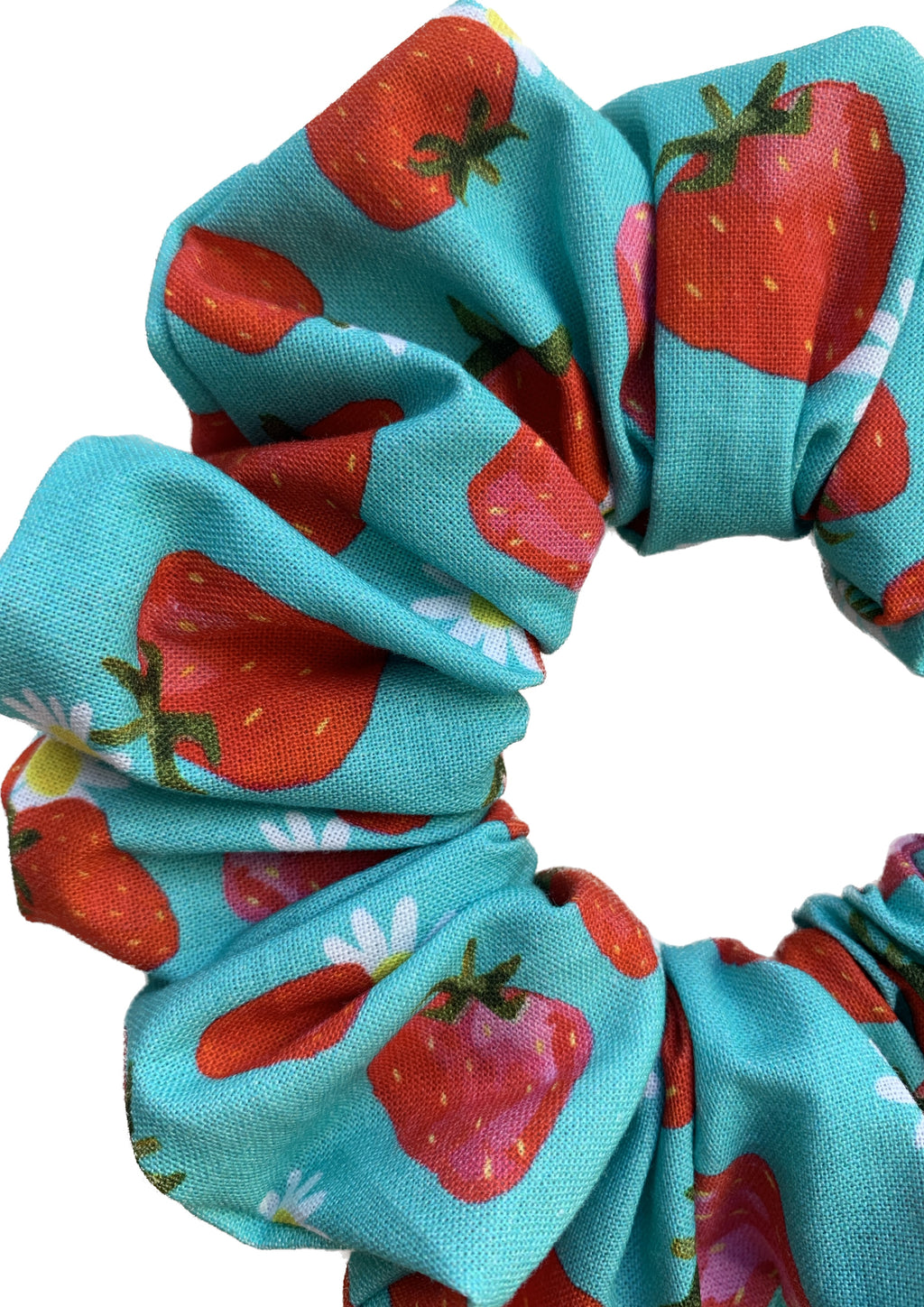 Strawberry Floral scrunchie