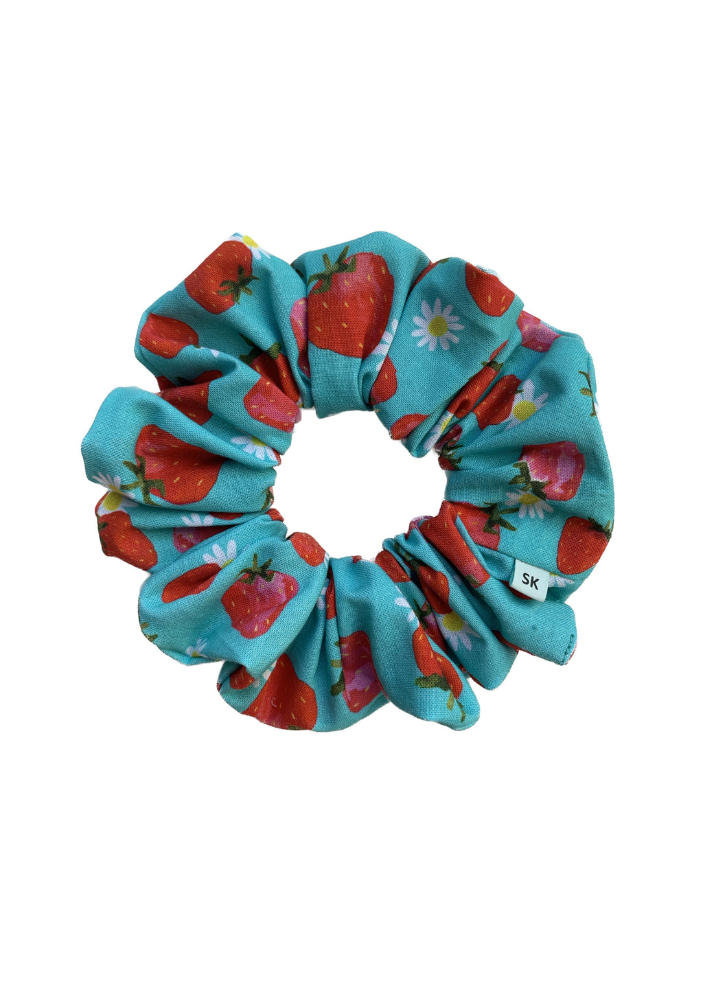 Strawberry Floral scrunchie