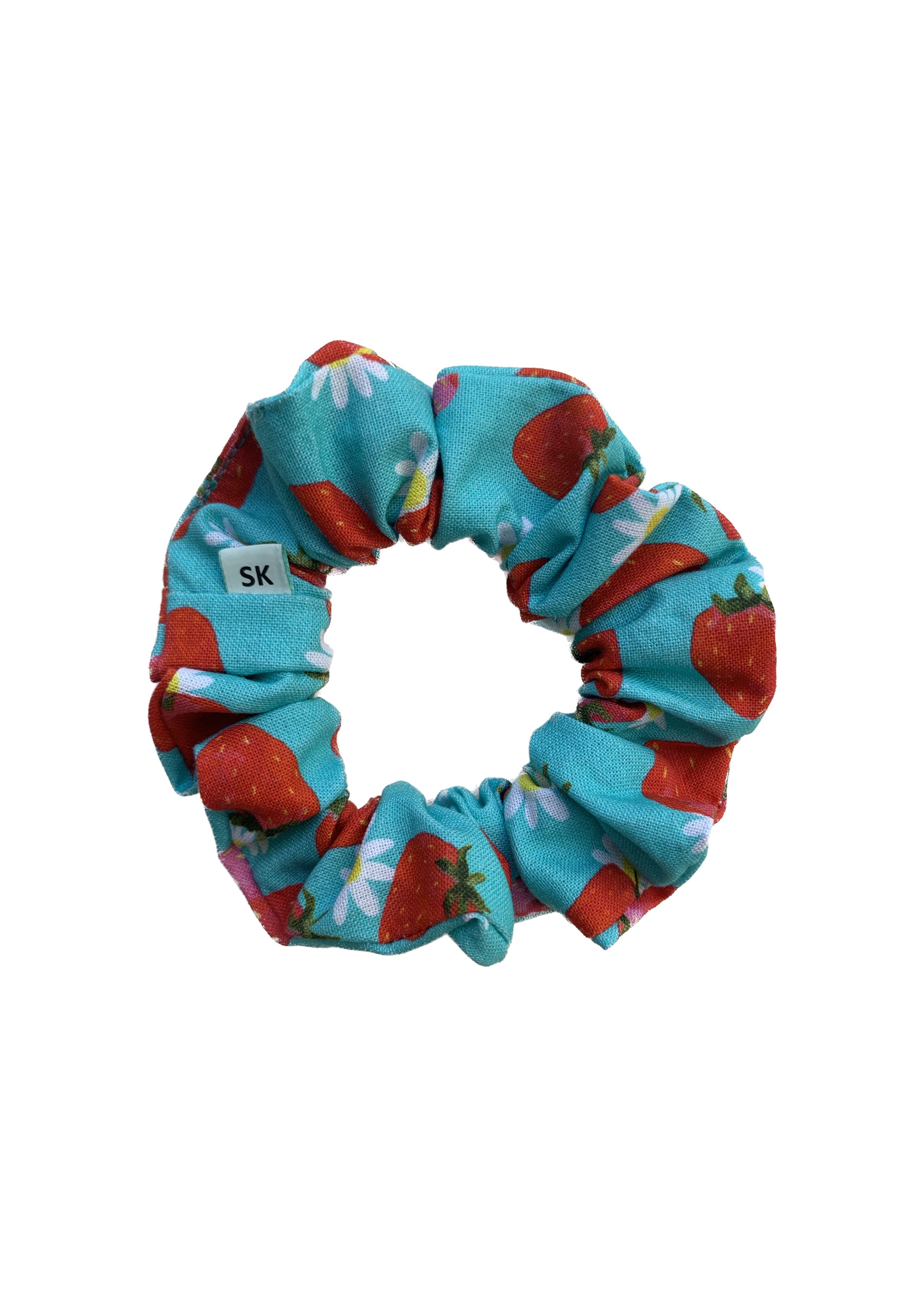 Strawberry Floral scrunchie