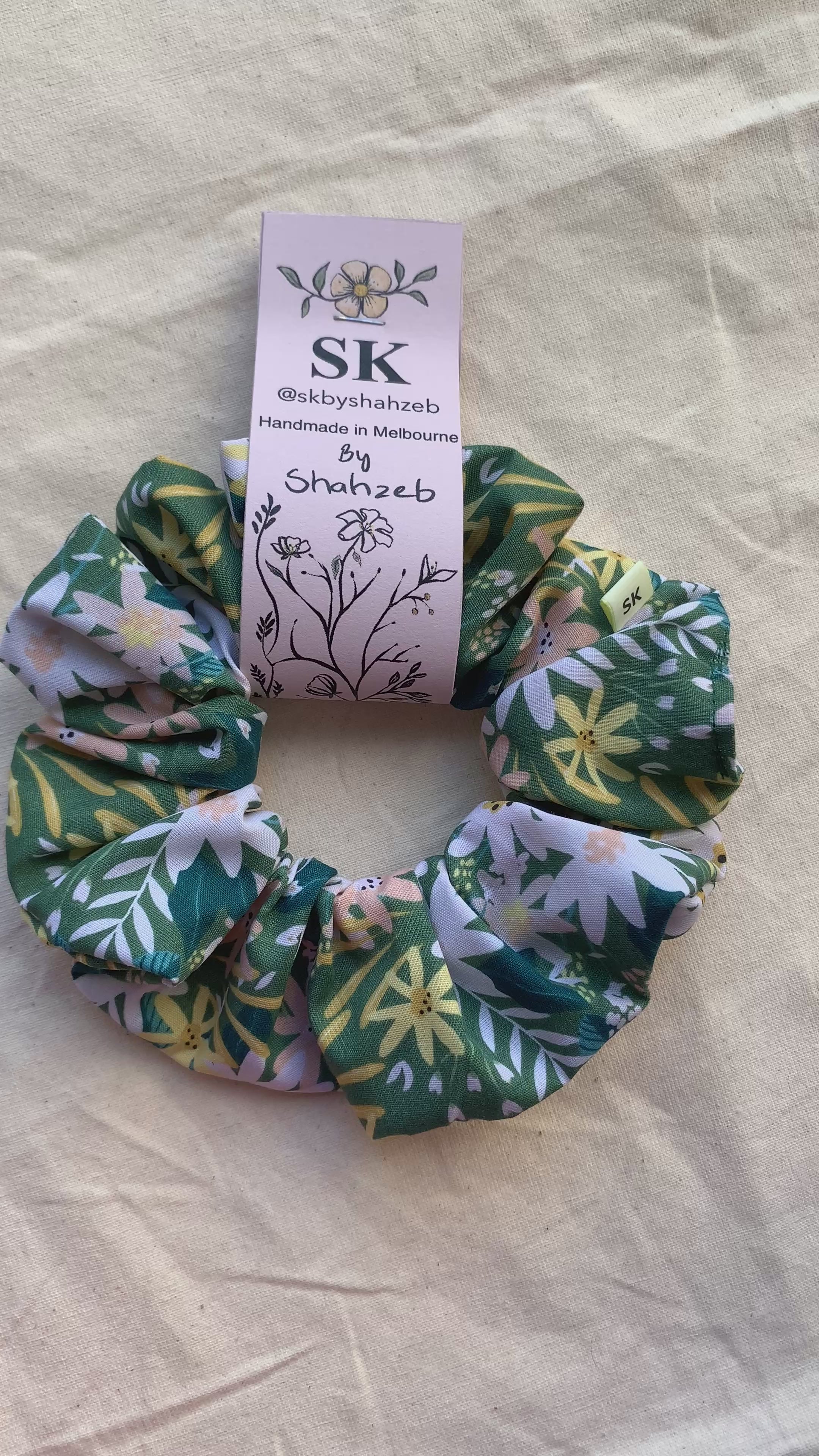 Flower Scrunchie