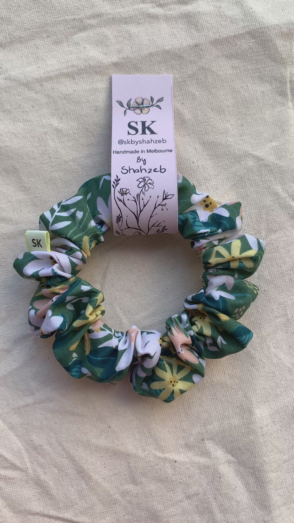 Flower Scrunchie