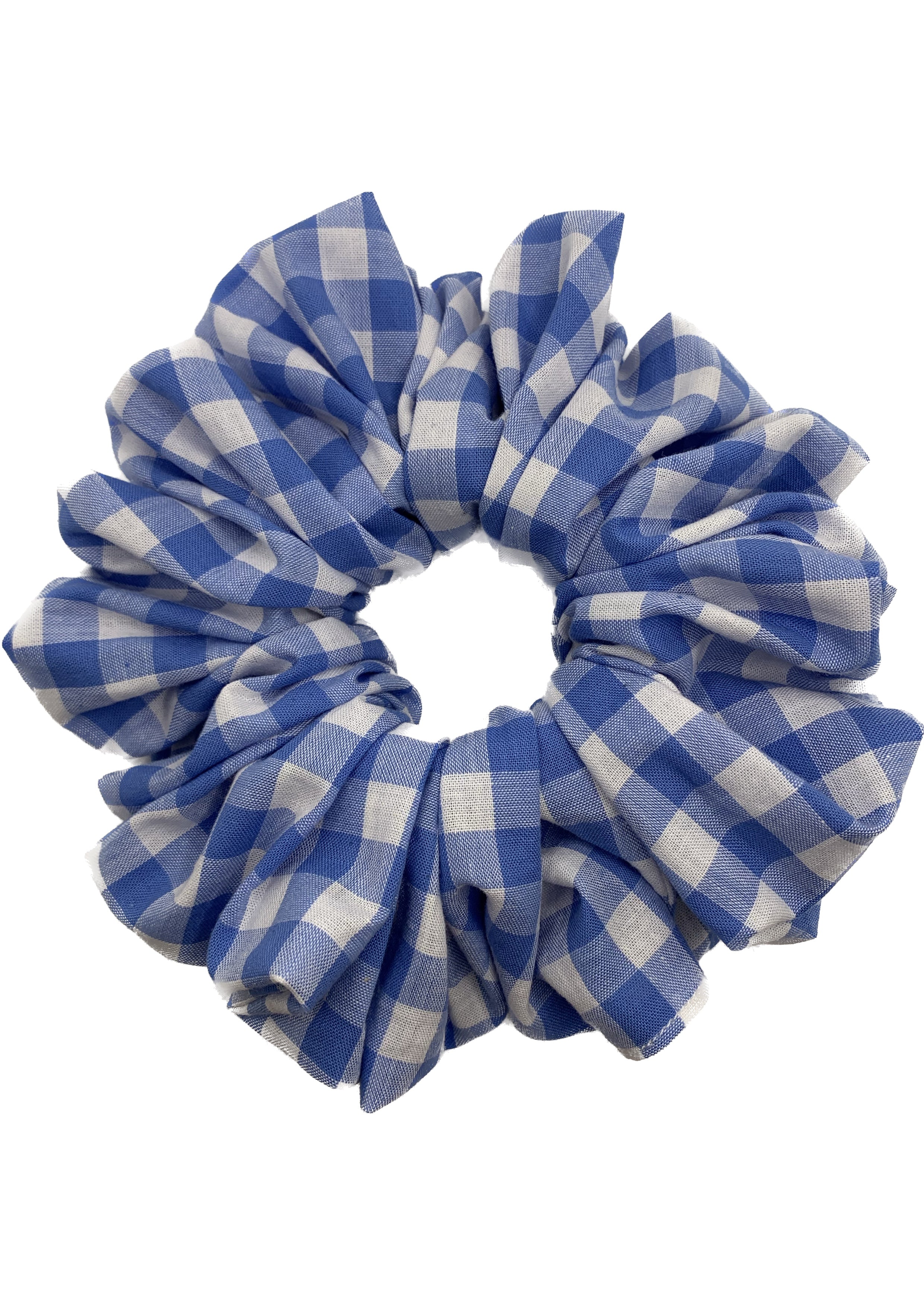 XXL Blue Gingham Scrunchie