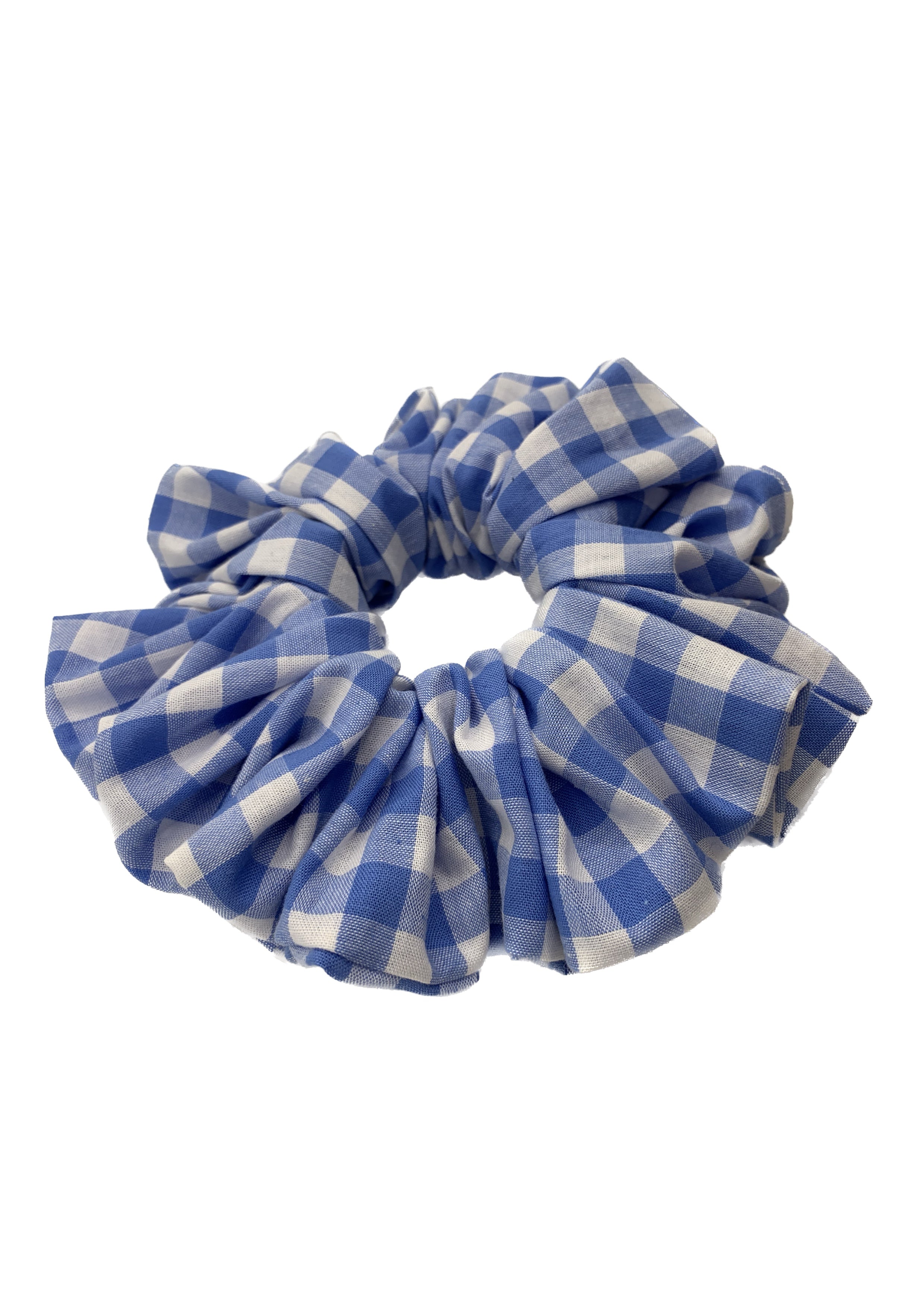 XXL Blue Gingham Scrunchie